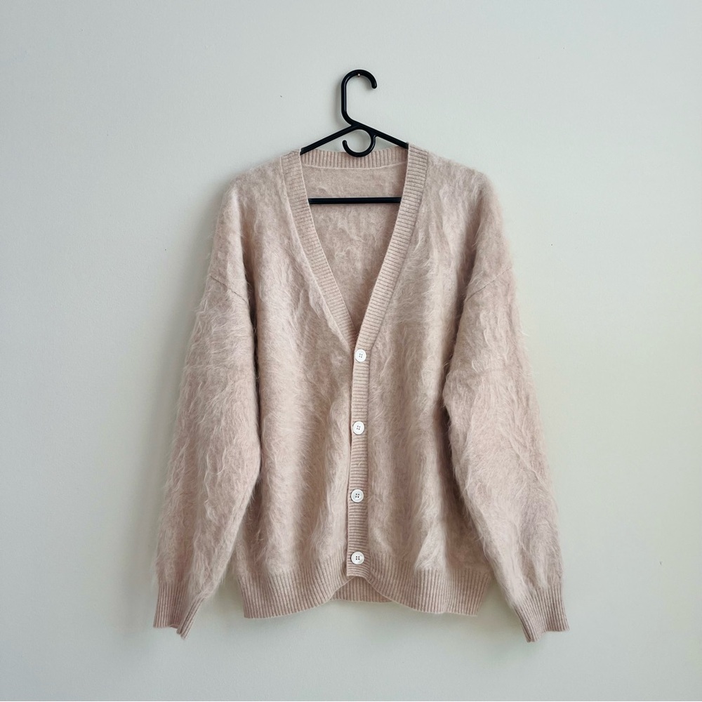 Luxury 100% Brushed Cashmere Oversized Cardigan - XL
